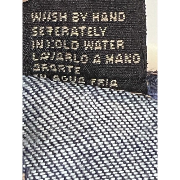 Embroidered Beaded Western Blue Denim Vest By‎ Pretty Bleu Women’s Size M Cotton - Picture 9 of 10